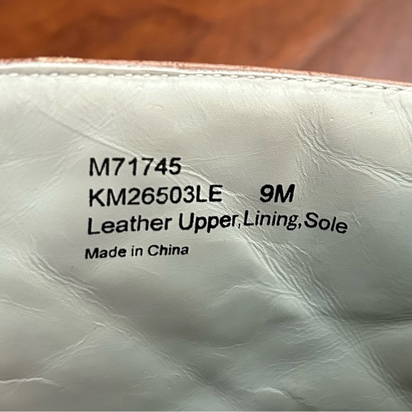 Kenneth Cole Brown Leather Men's Boots withSquared Toes, Size 9 - Picture 14 of 16